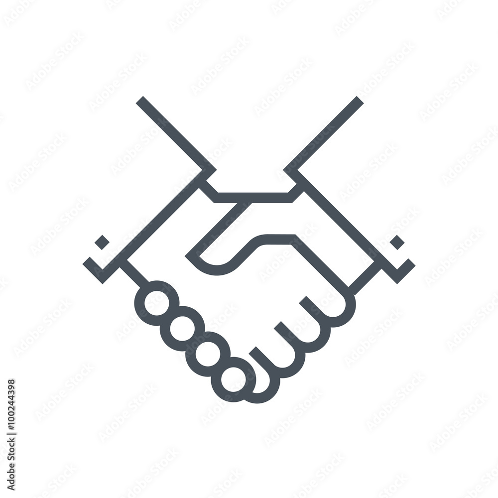 Hand shake icon Hand shake icon