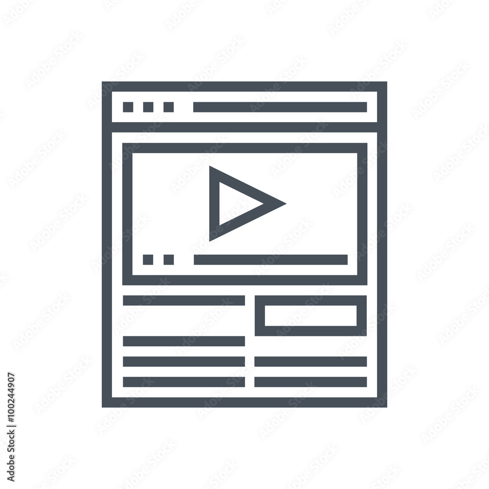 Video tutorials icon Video tutorials icon