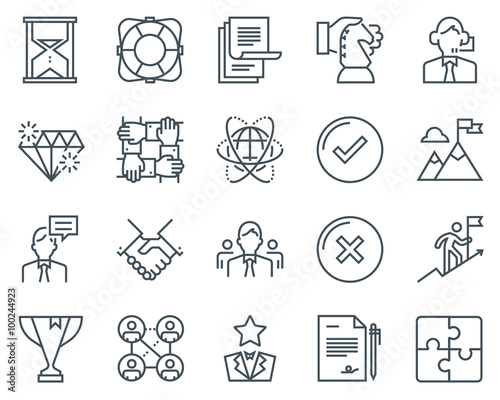 Business icon set
