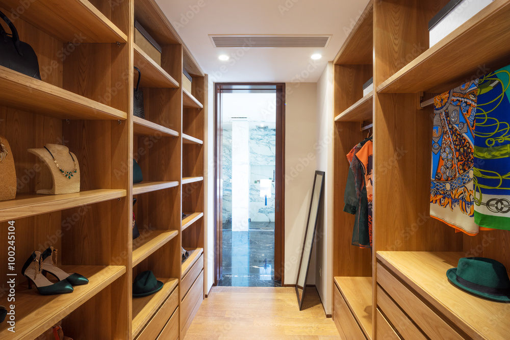 © zhu difeng - interior of modern wardrobe