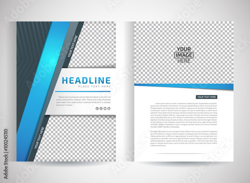 Abstract vector modern flyers brochure / annual report /design templates / stationery with white background in size a4