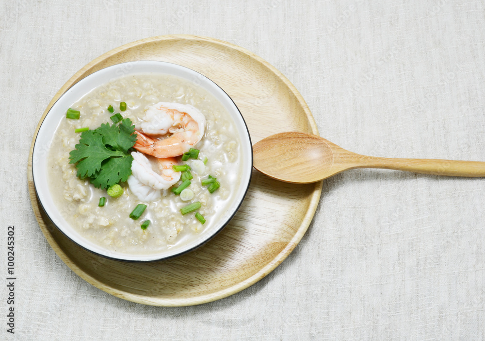 boiled rice with shimp and topping boiled rice with shimp and topping