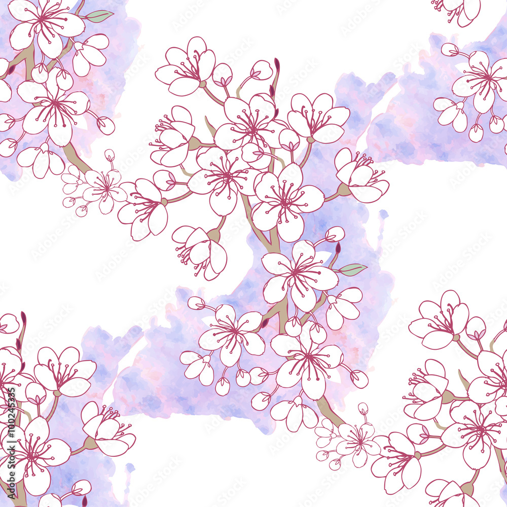 Seamless Pattern Sakura