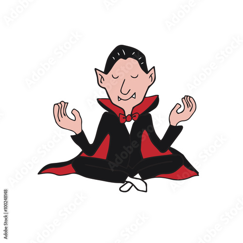 People Halloween Vampire meditation balance