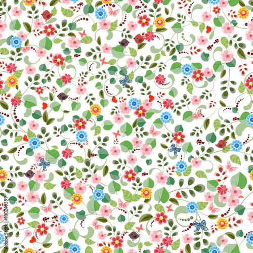pretty seamless texture with tiny flowers.