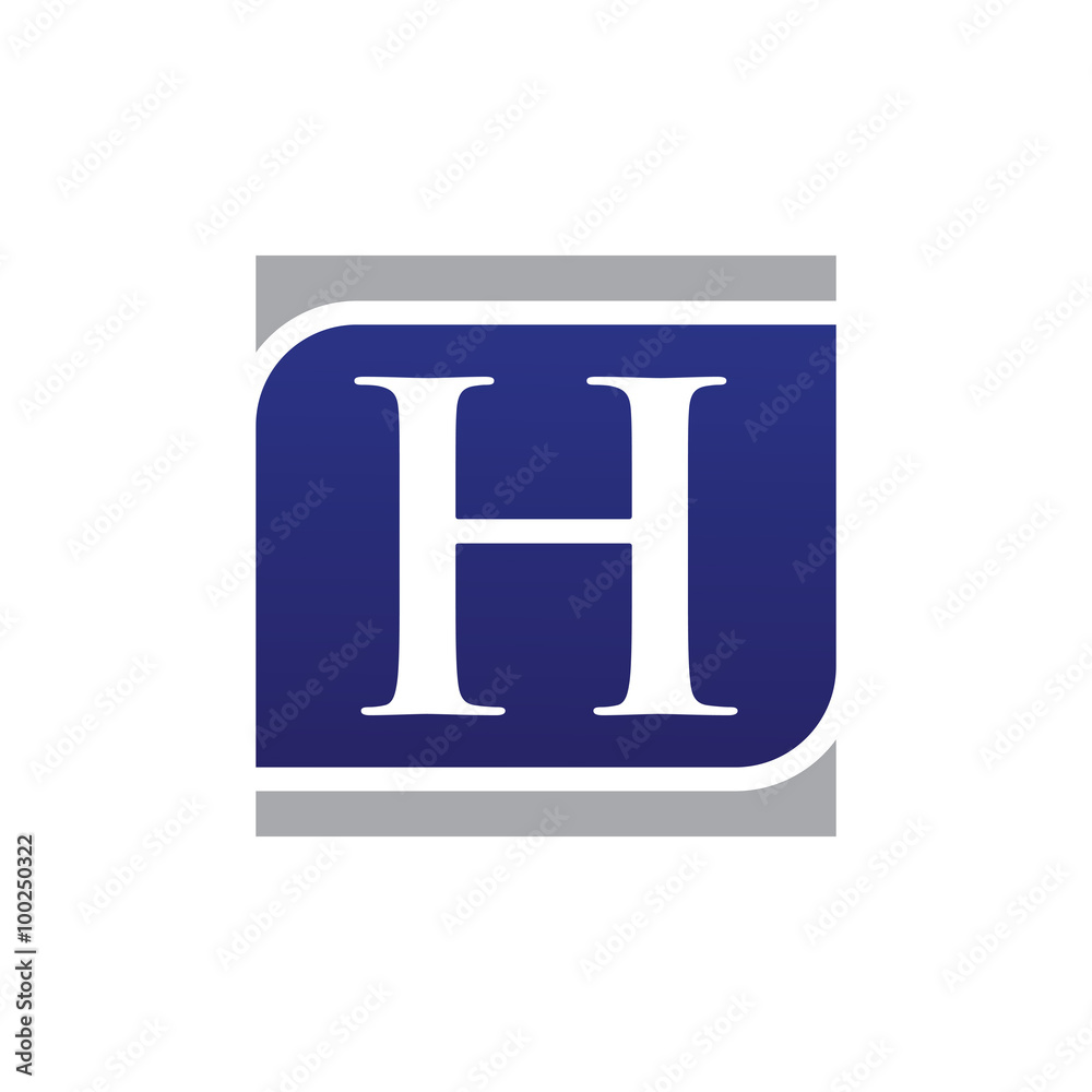 Initial Letters Logo Vector Square h Initial Letters Logo Vector Square h