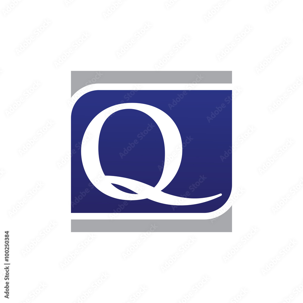 Initial Letters Logo Vector Square q Initial Letters Logo Vector Square q