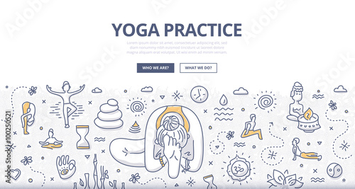 Yoga Doodle Concept