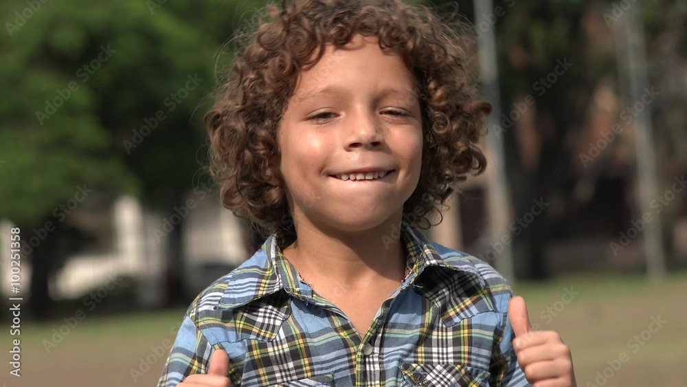 Boy Dancing and Acting Happy