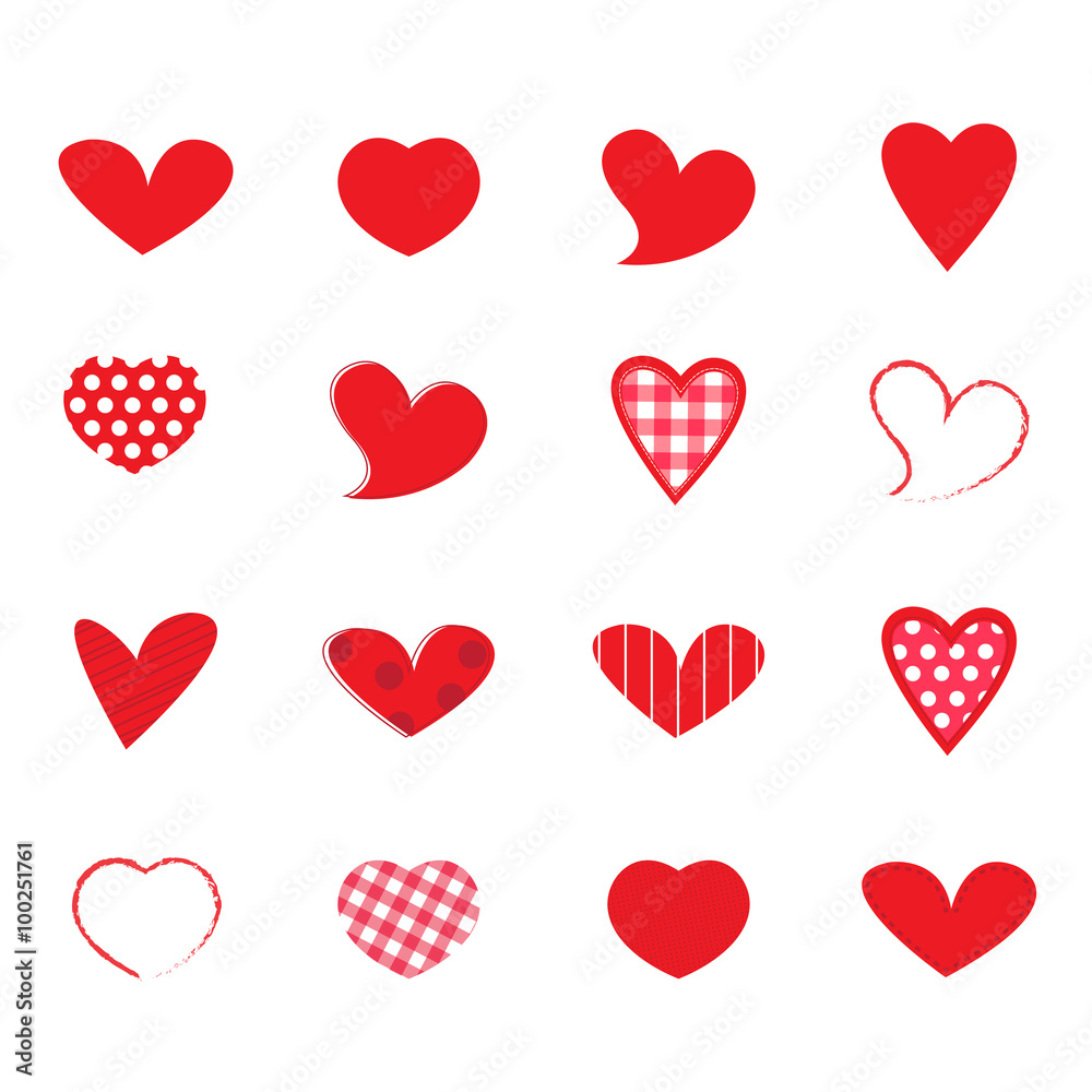 hearts Vector set hearts Vector set