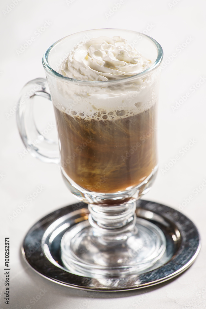 coffee with whipped cream coffee with whipped cream