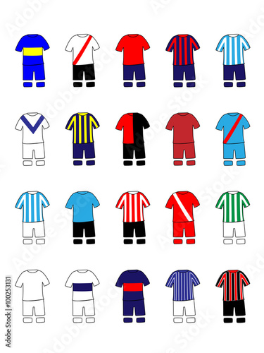 Photography Argentinian League Clubs Jerseys