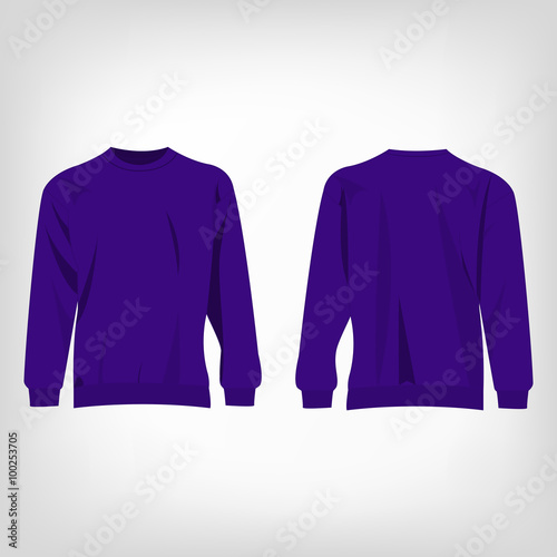 Sport violet sweater isolated vector