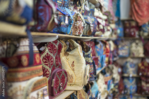 Сolorful bags, Bazaar. Turkey