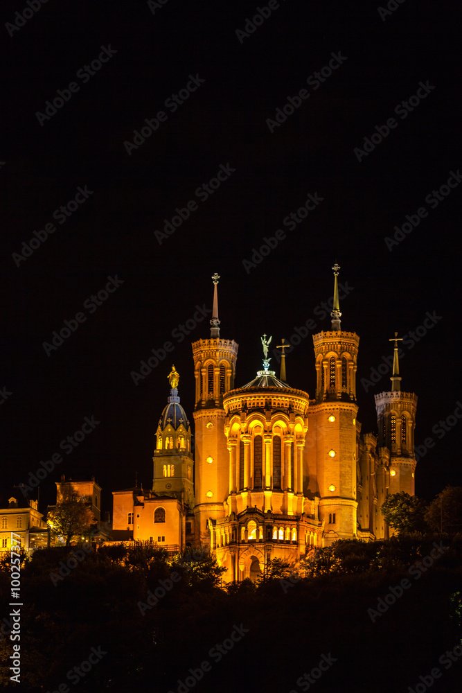 The Notre Dame Cathedral in Lyon, France