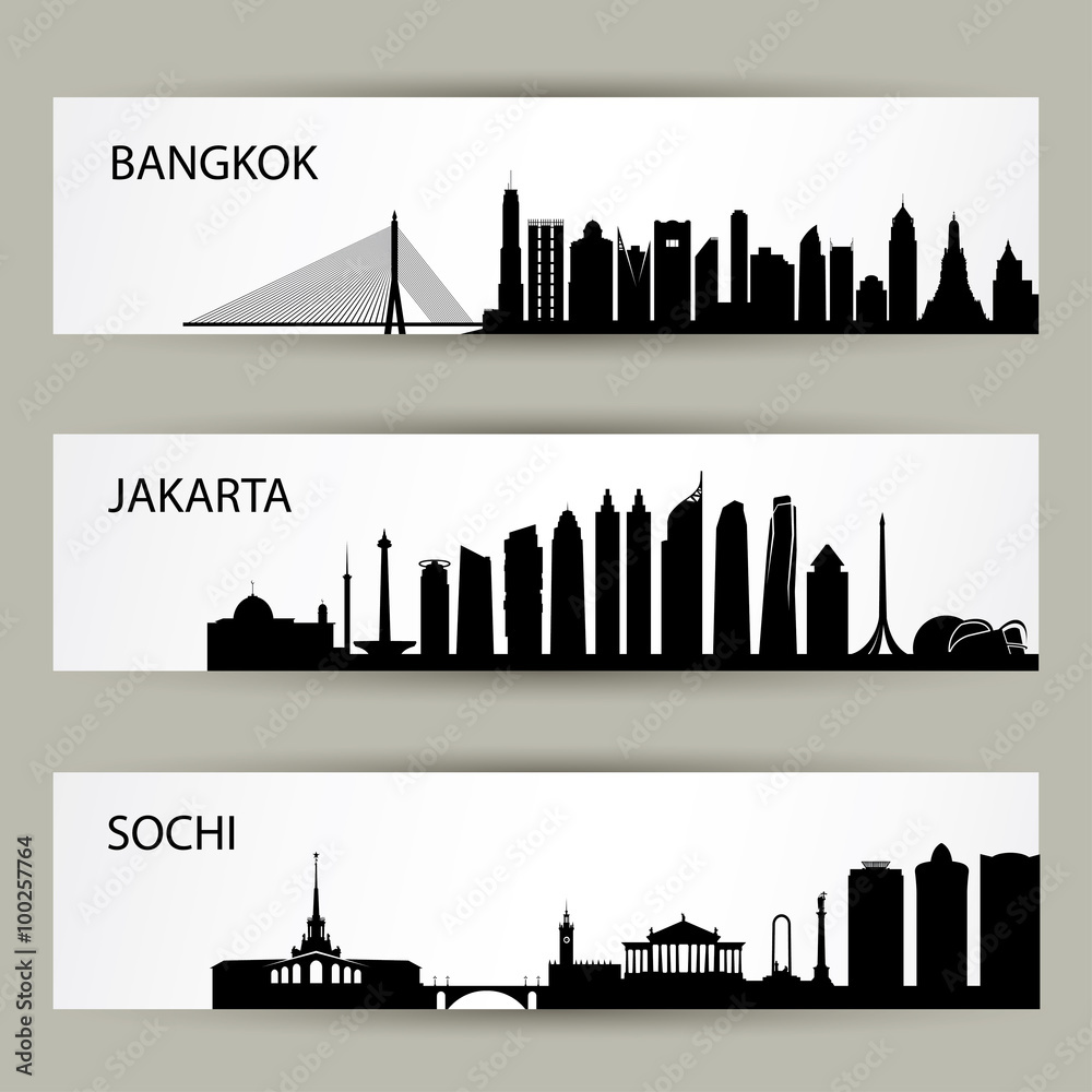 Obraz premium City skylines 