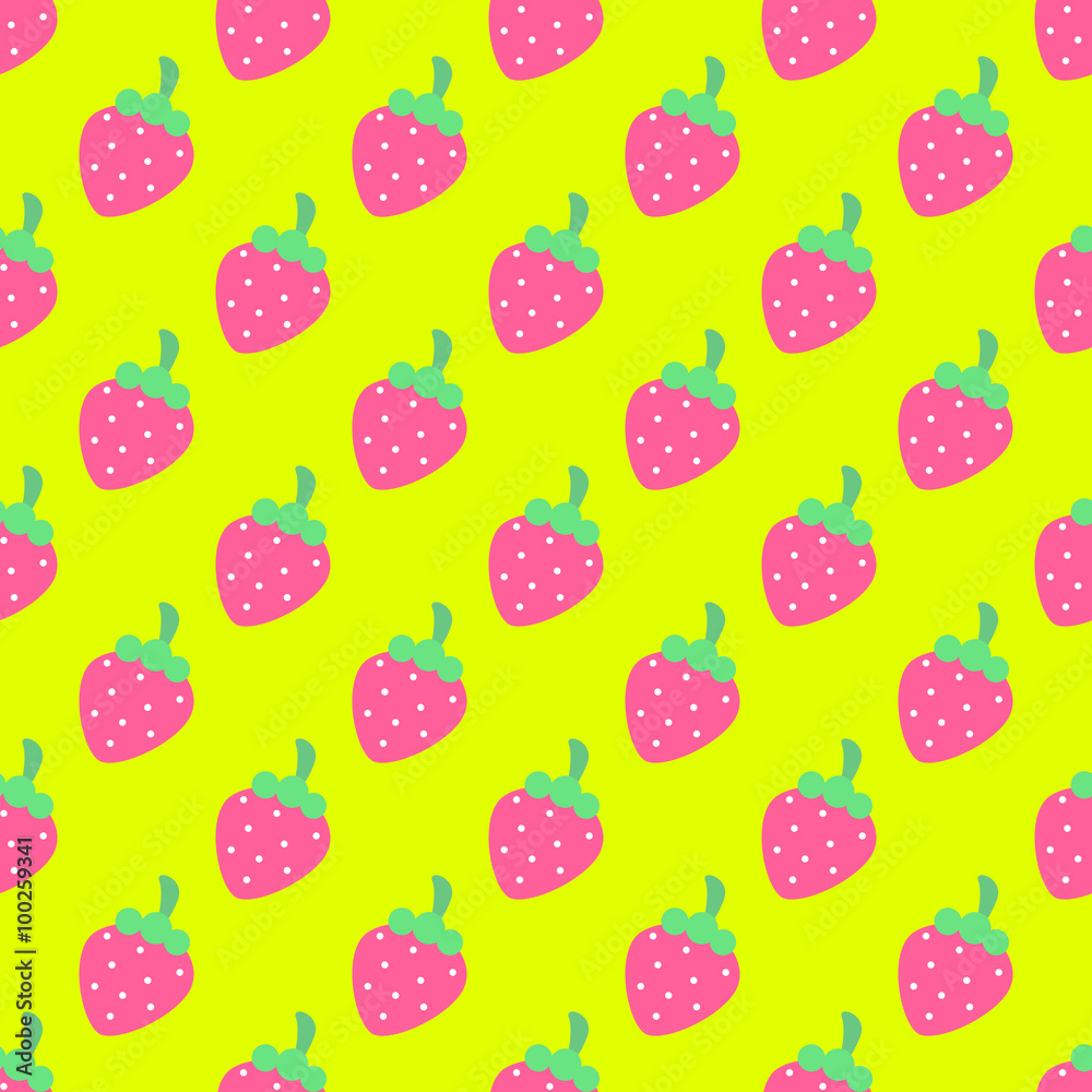 Very cute pattern with pink strawberries. Very cute pattern with pink strawberries.