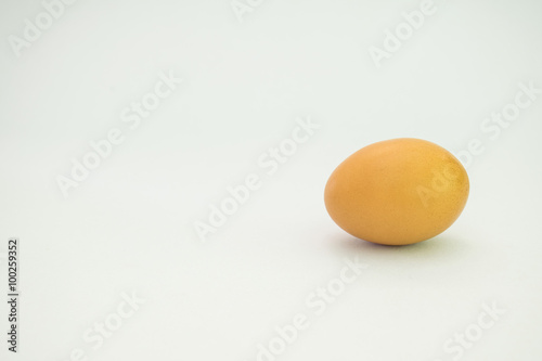 Broken egg isolated
