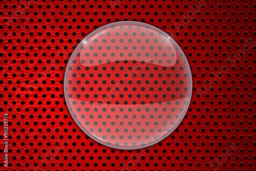 Glass transparent frame.