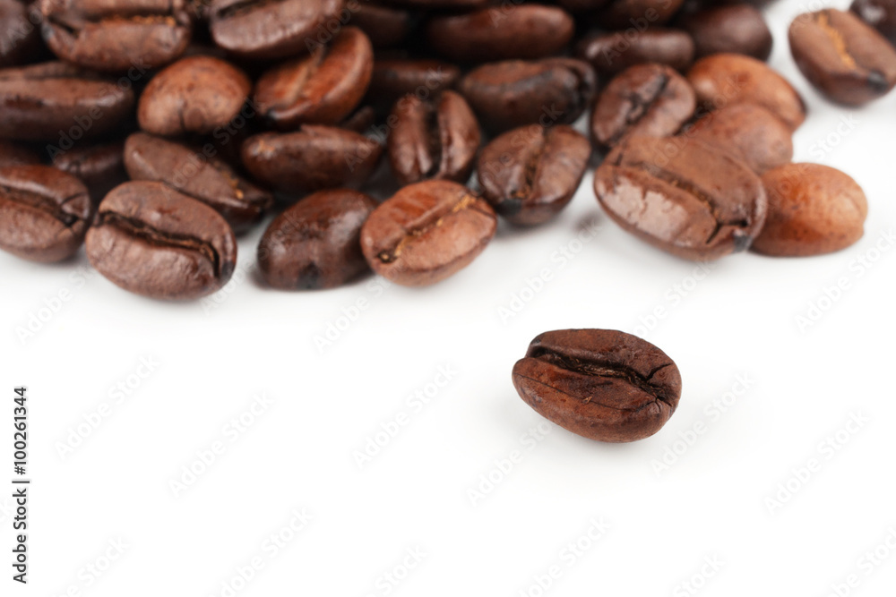 Brown coffee beans