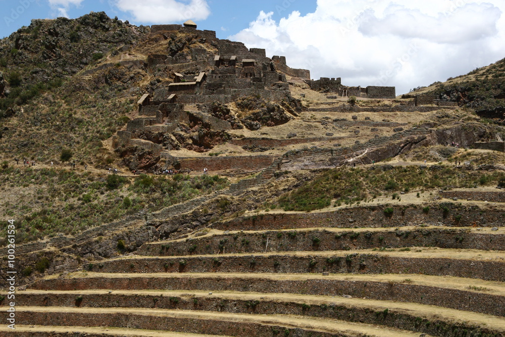 Inka-Terrassen & Ruinen von Písac in Urubamba-Tal, Peru
