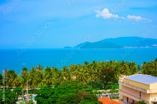 Tropical landscape with sea bay and islands © 12ee12