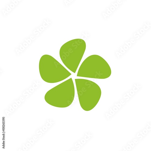 Vector of flower icon. Sheet . Company logo: spa, boutique, beauty salon, cosmetician, shop. Business icon for the other company. Design element. Vector Illustration.