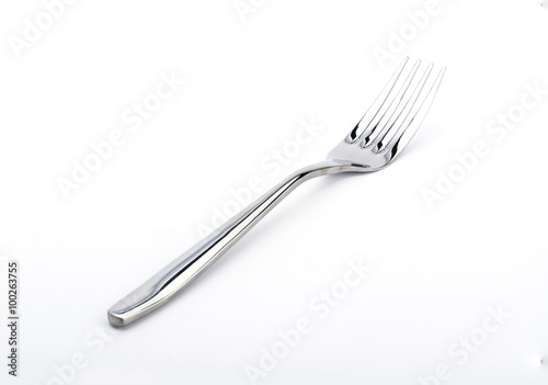 Shiny silver fork