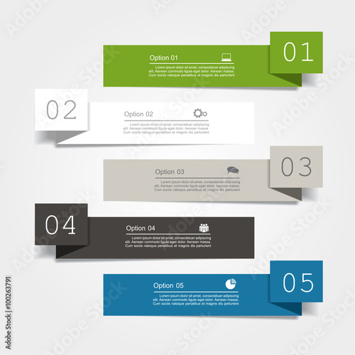 Banner infographic design template. Vector illustration