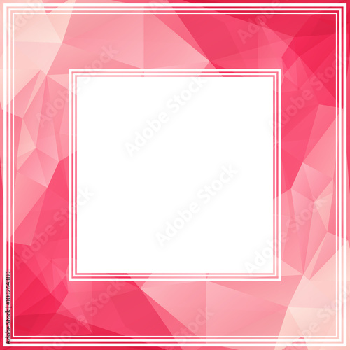 pink polygonal border