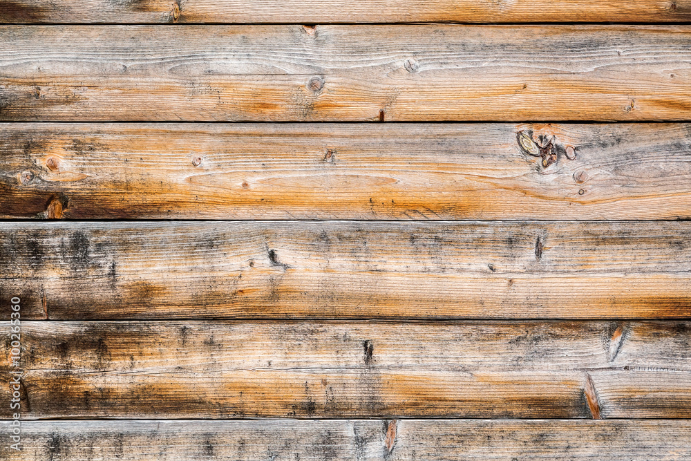 Obraz premium Old wooden fence as background