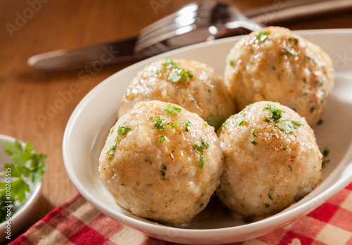 Foto Tasty dumplings close up in a bowl