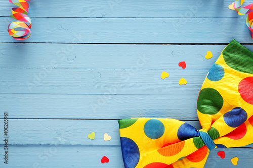 Colorful polka dot party bow tie