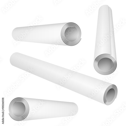 Roll of paper. Vector Illustration