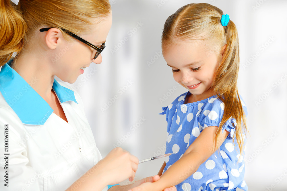 Doctor a pediatrician makes child vaccinated Doctor a pediatrician makes child vaccinated
