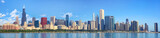 Chicago skyline panorama with Lake Michigan, IL, United States