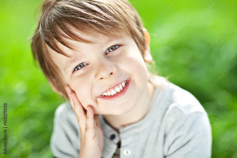 Happy kid on nature Happy kid on nature