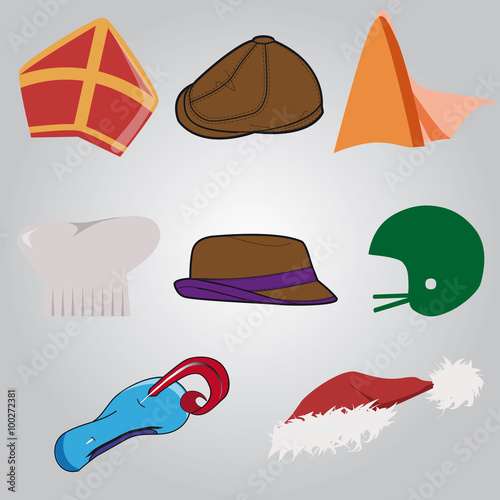set of unique hats easy to adjust as you need