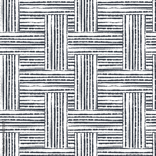 Vector seamless pattern. Background with crossed elements, grungy hand drawn ...