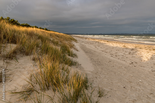 Strand im Sonnenuntergang