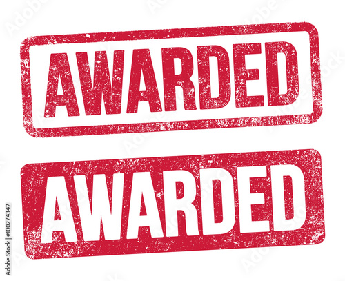 Awarded red stamp