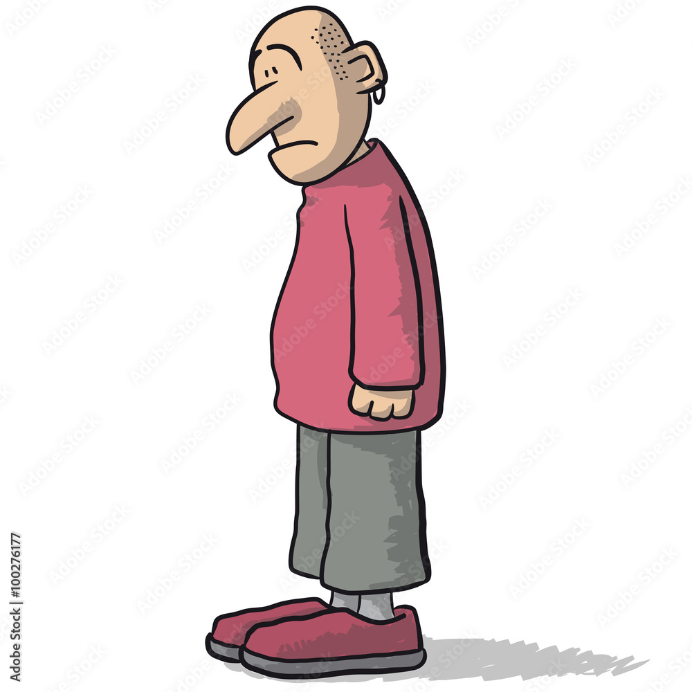 Obraz premium character sad and depressed
