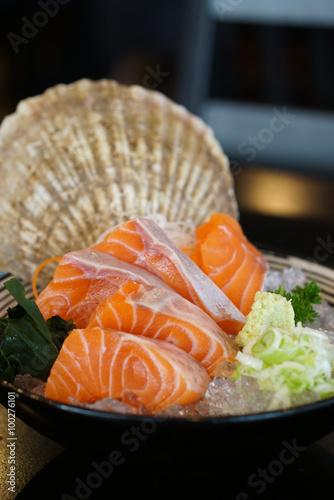 Japanese food - Salmon Sashimi