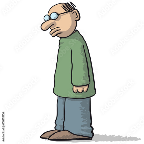 character sad and depressed