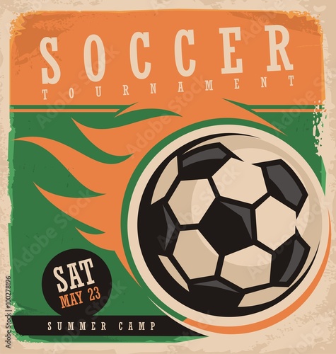 Soccer vector poster