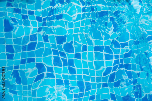 Blue pool water © Noey smiley