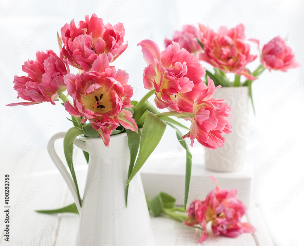  pink double peony tulip