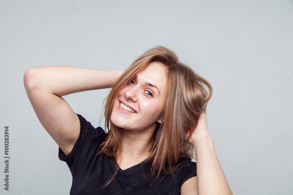 beautiful girl face emotion white background beautiful girl face emotion white background