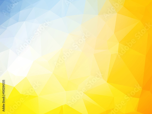 blue orange low poly background
