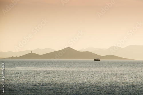 Evening on the Mar Menor. Murcia. Spain
